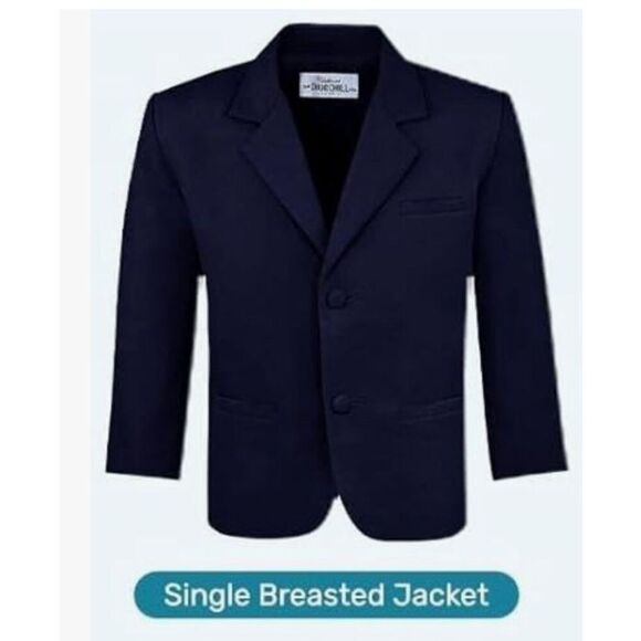 NEW Churchill Navy Blue Boy's Formal Suit Coat Jacket 16 - Picture 1 of 4